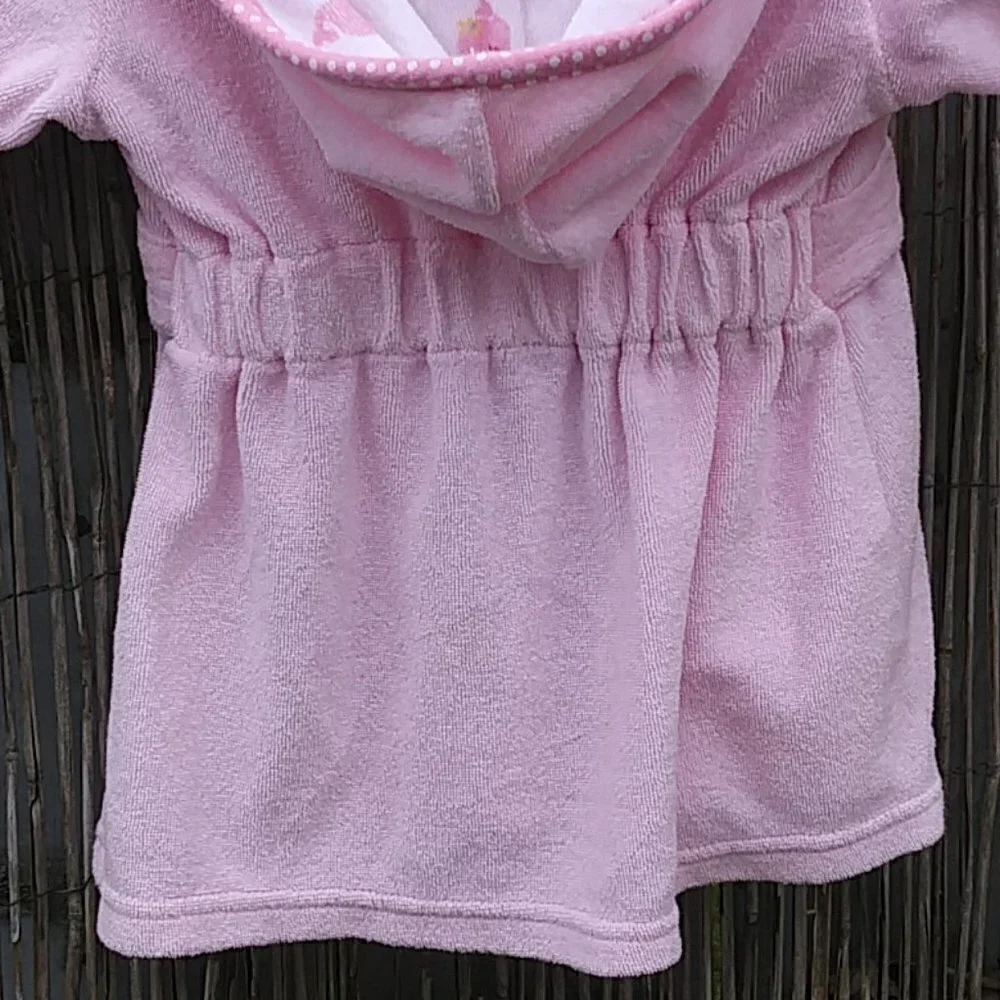 Baby Girl Carter's Pink Terry Hooded Robe - 0-9M